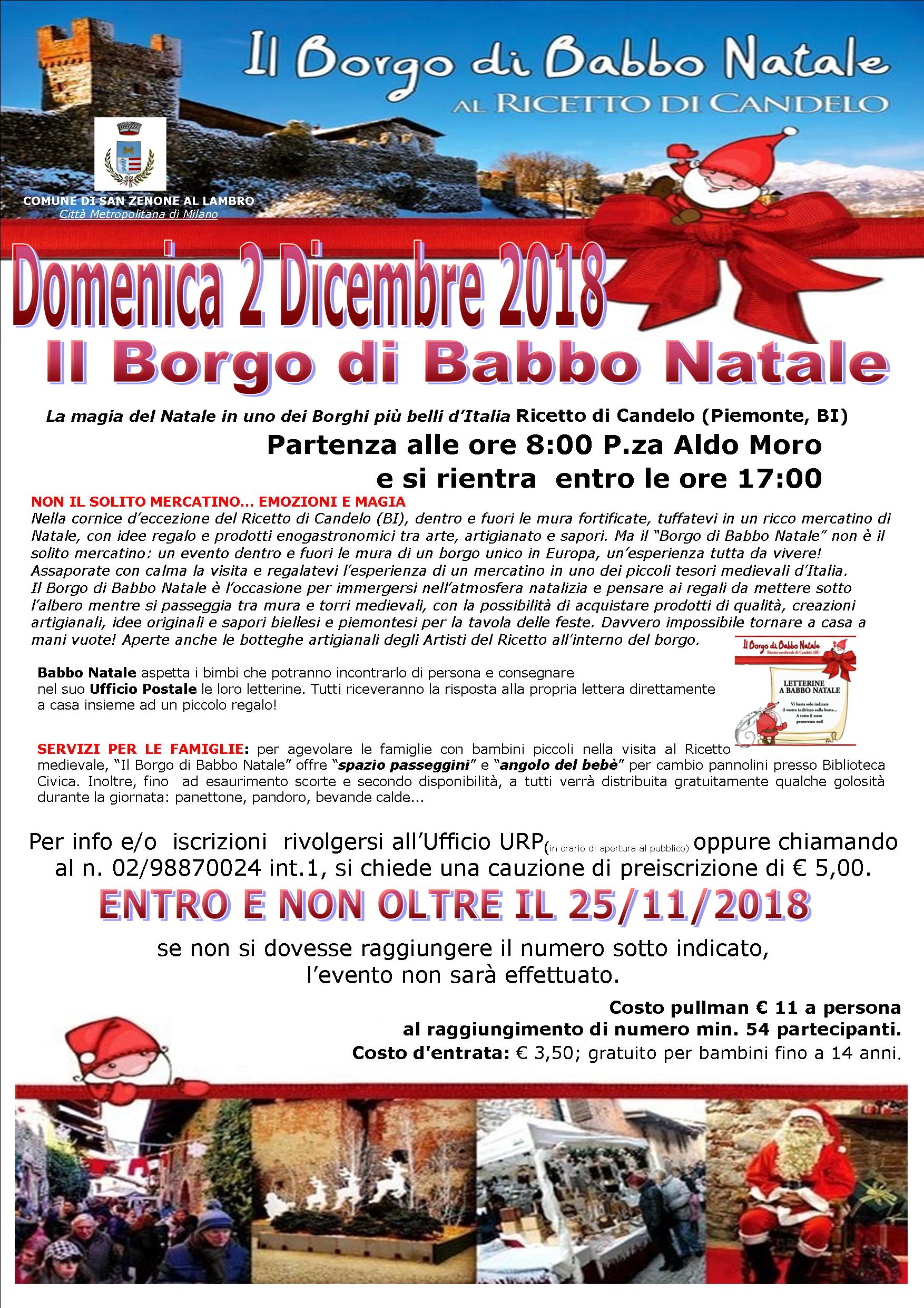 Gita al borgo di babbo natale